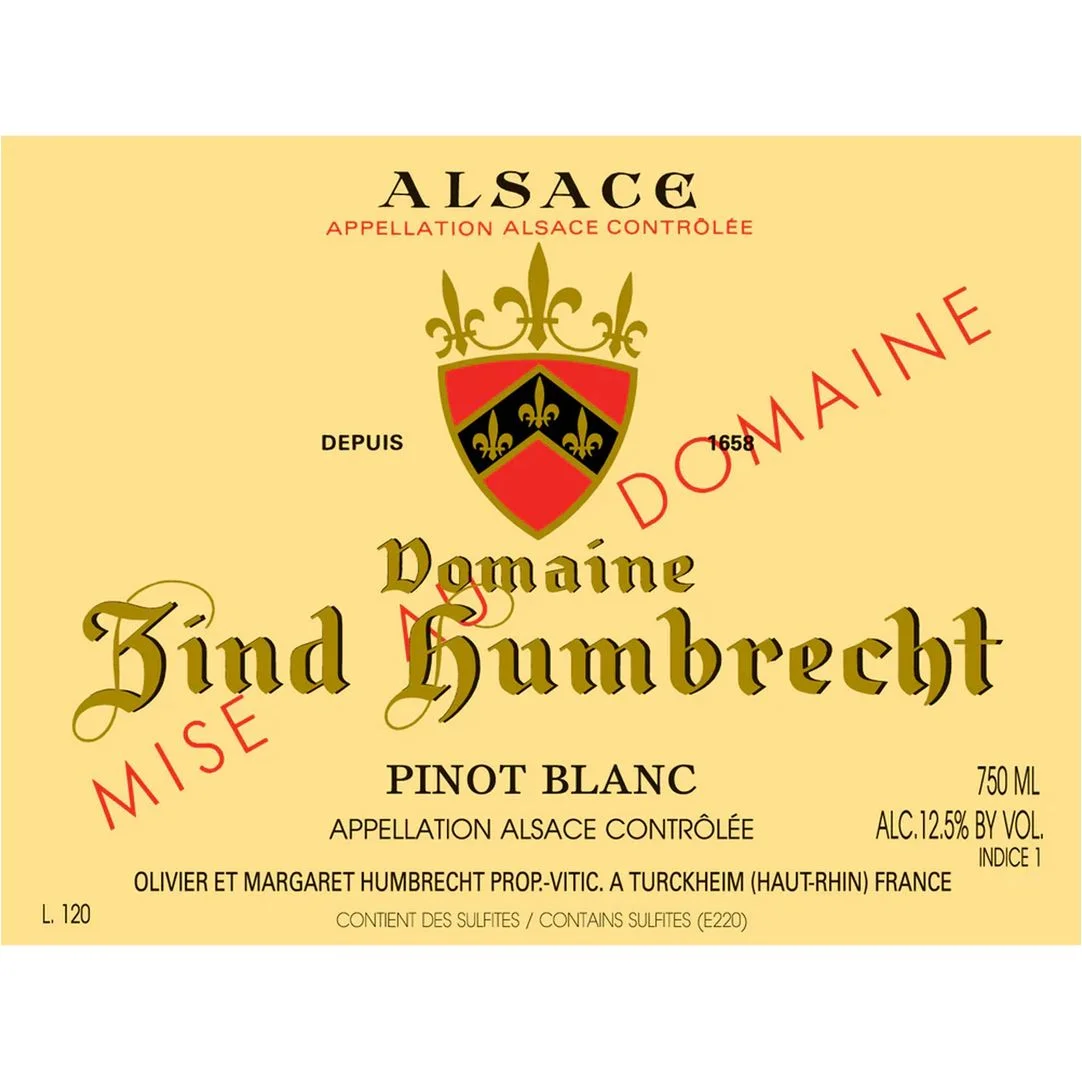 Domaine Zind-Humbrecht Alsace Pinot Blanc 750ml — Domaine