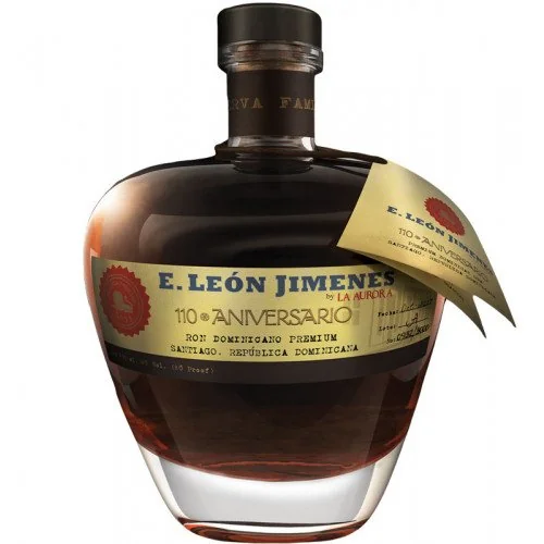 E. León Jimenes 110 Aniversario Rum — E.