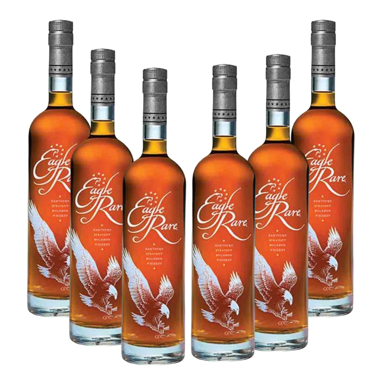 Eagle Rare 10 Year Single Barrel Kentucky Straight Bourbon Whiskey 6 Bottles Bundle Pack — Eagle rare