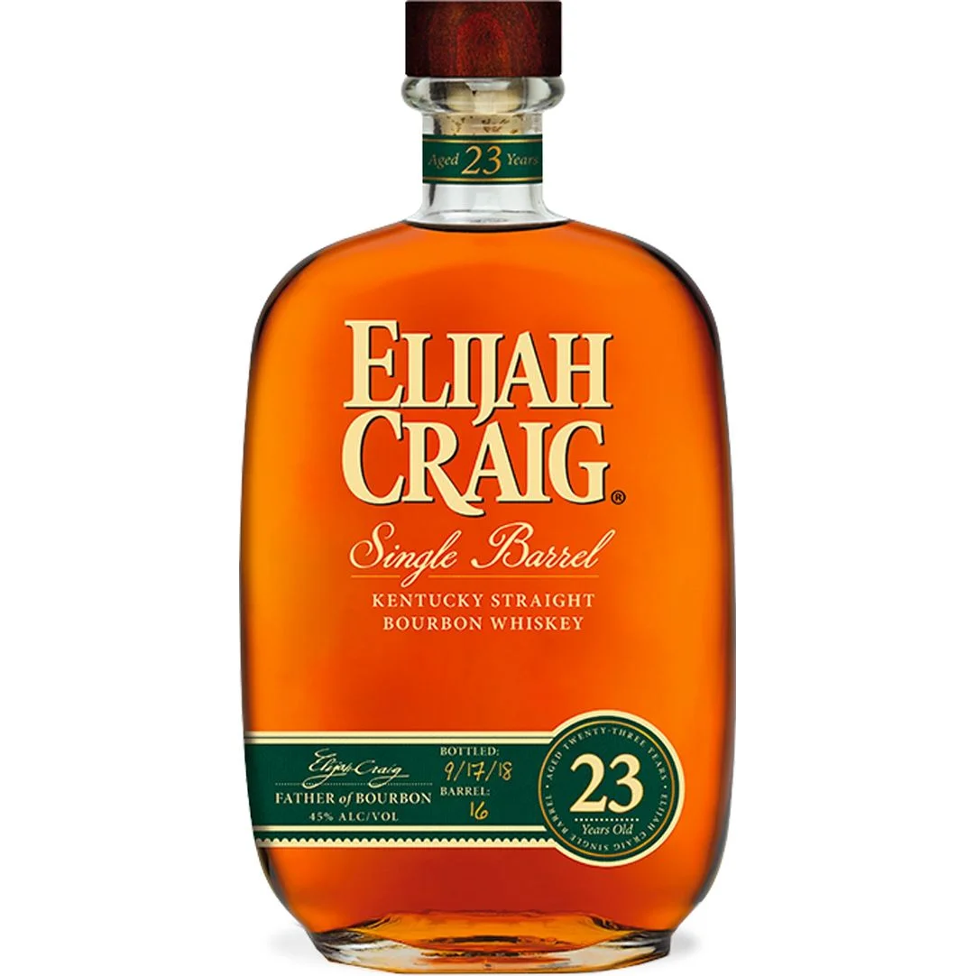 Elijah Craig 23 Year Old Single Barrel Bourbon Whiskey — Elijah Craig