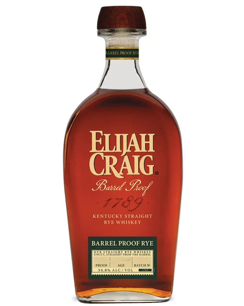 Elijah Craig Barrel Proof 10 Year 8 months Old Batch B526 Kentucky Straight Rye Whiskey 750ml — Elijah Craig