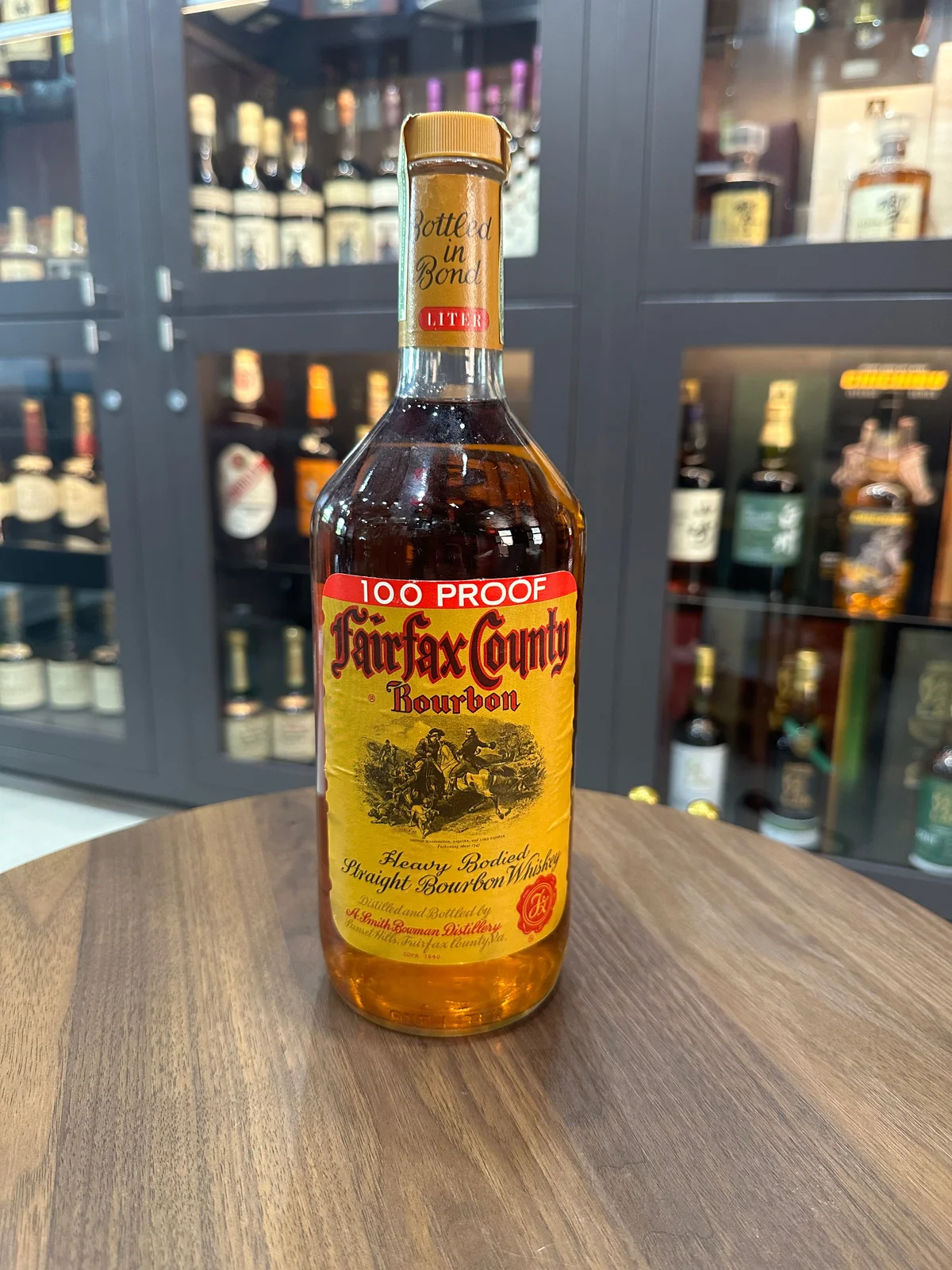 Fairfax County Bourbon Bottled in Bond *Vintage Bowman Distillery* 1Liter — John J. Bowman