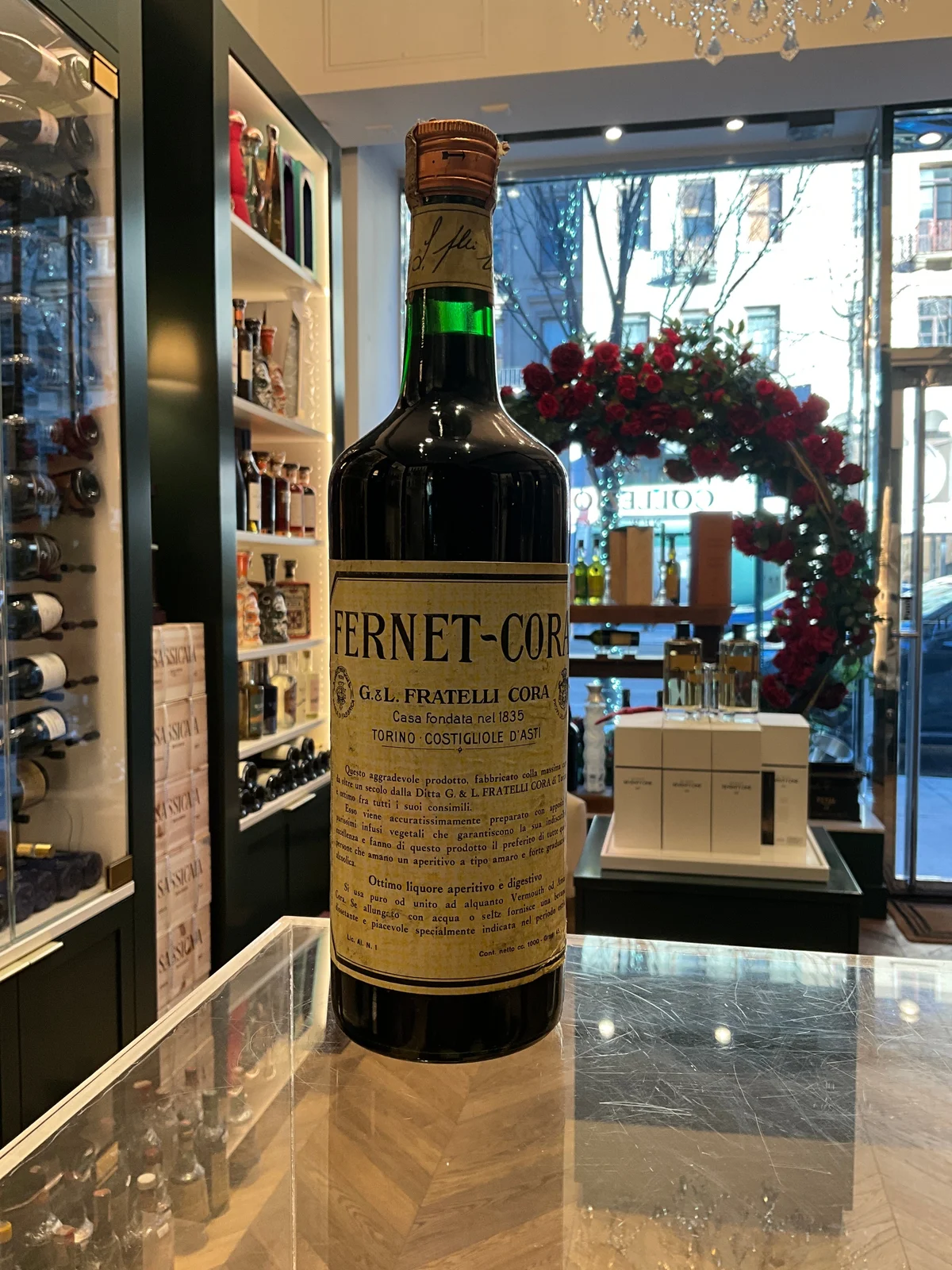 Fernet-Cora F.lli Cora 1970s 100cl 45%abv — fernet cora
