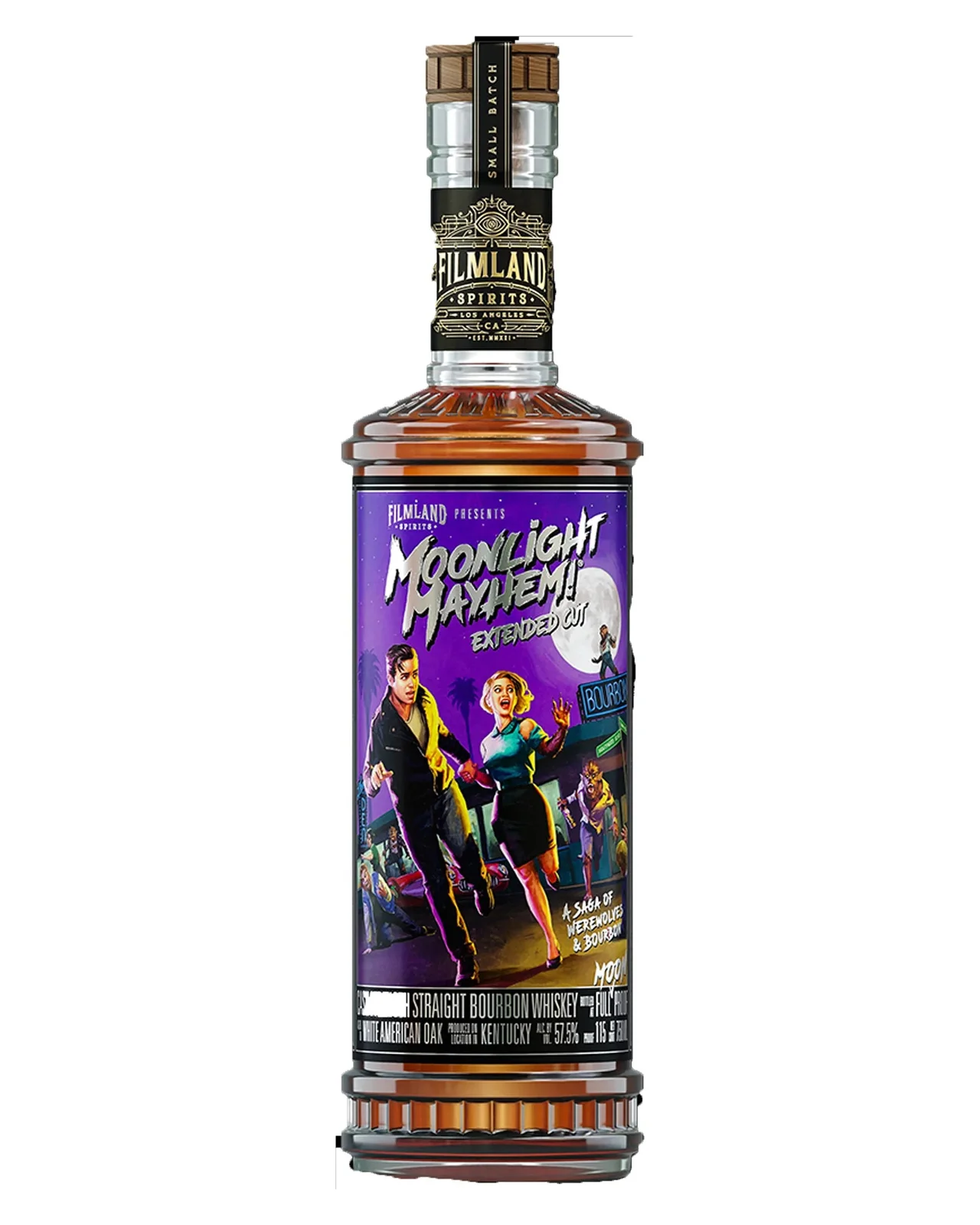 Filmland Spirits Moonlight Mayhem Extended Cut Cask Strength Straight Bourbon Whiskey 750ml — Filmland Spirits