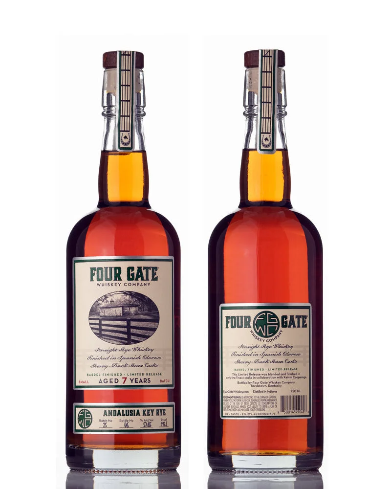 Four Gate 7 Year Old Andalusia Key Rye Whiskey 750ml — Four Gate