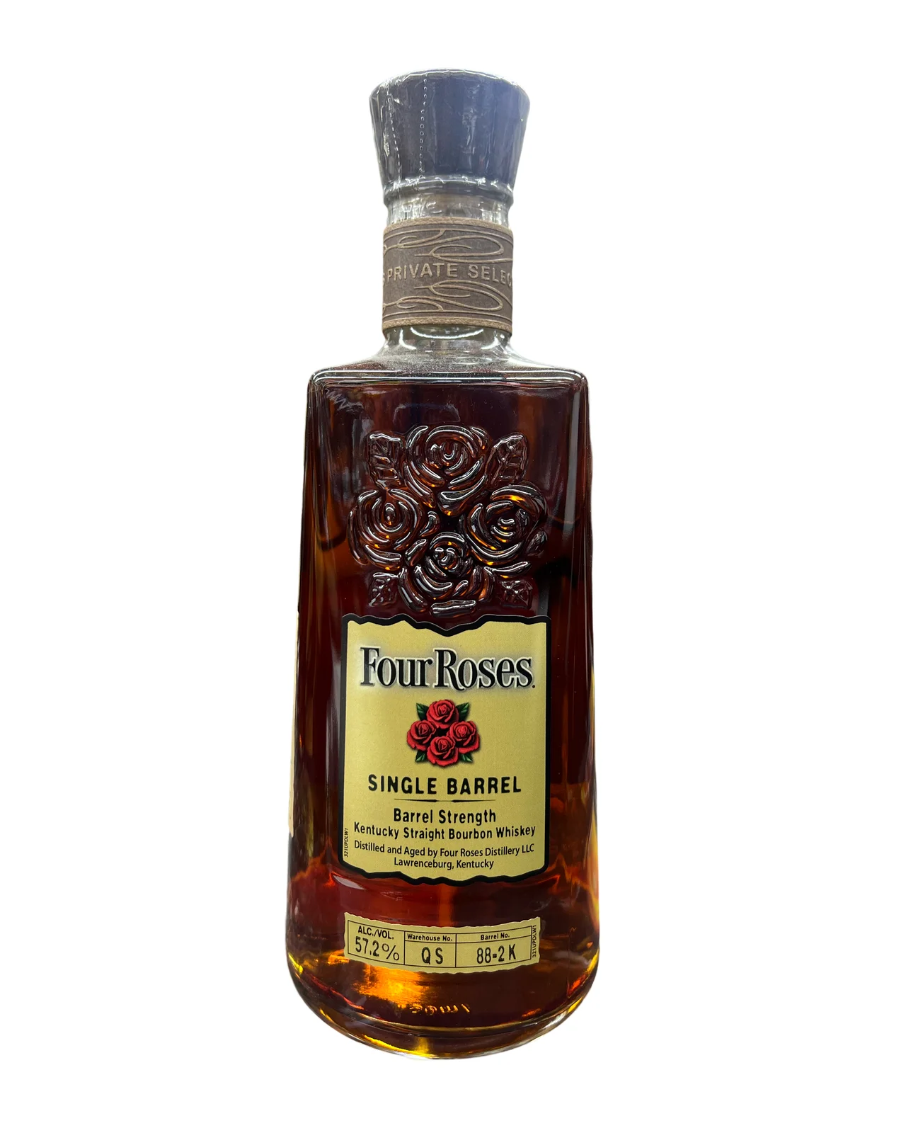 Four Roses Single Barrel Cask Strength OBSK 9 Year 4 Months Old 114.4 Proof Kentucky Straight Bourbon Whiskey — Four Roses