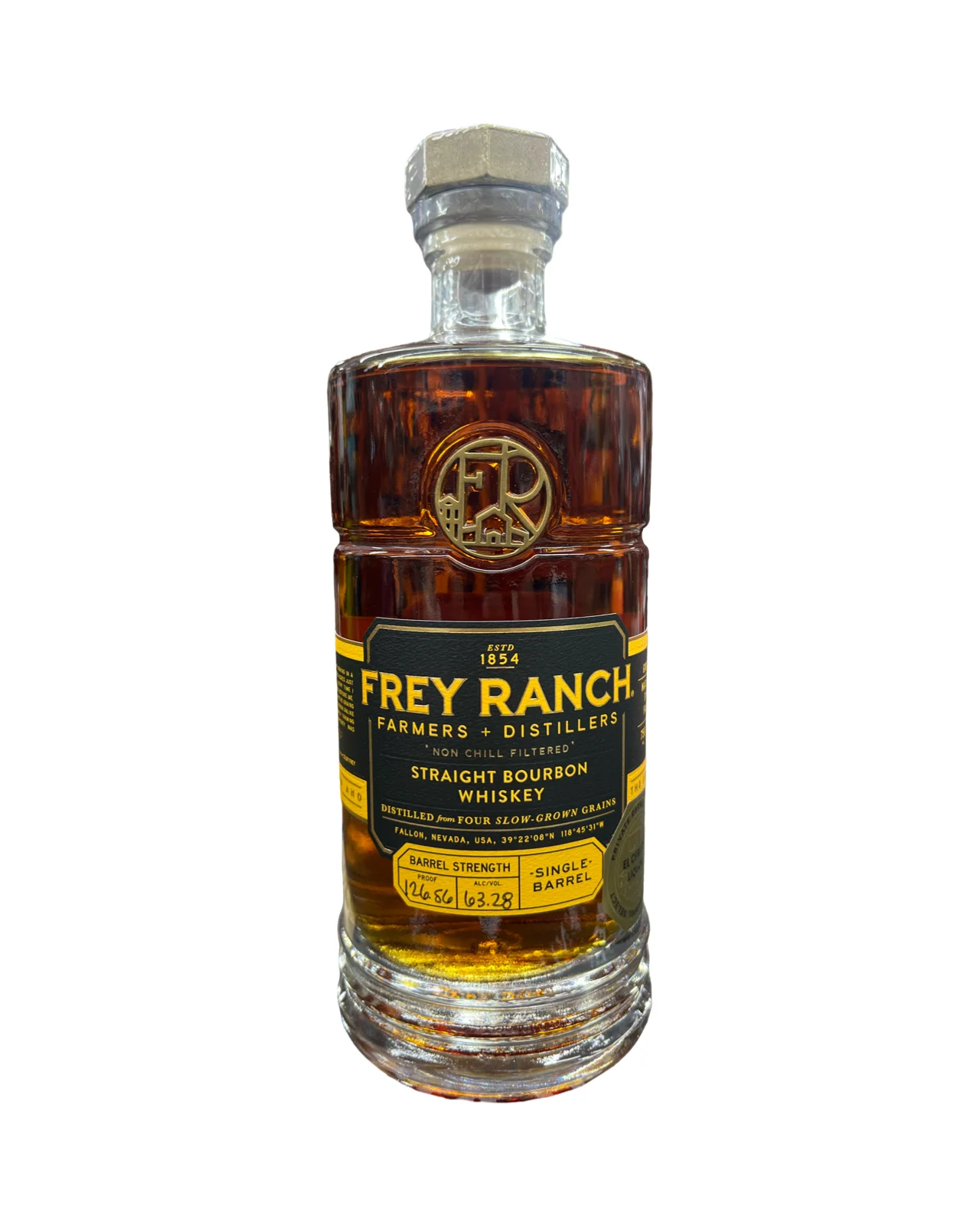 Frey Ranch Straight Bourbon Single Barrel Cask Strength Whiskey (Portage Liquors Exclusive) 750ml — Frey Ranch