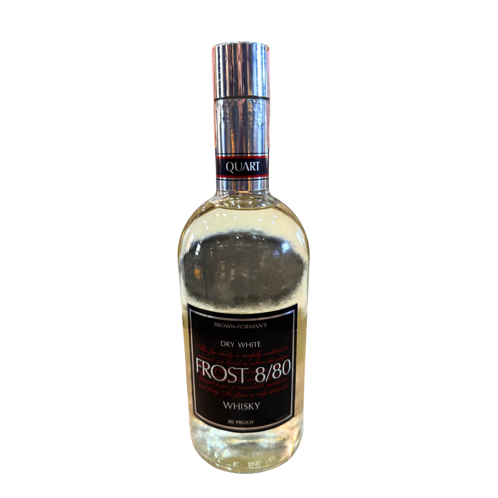 Frost 8/80 Brown Forman's Dry White Whisky (Quart) — Brown Forman