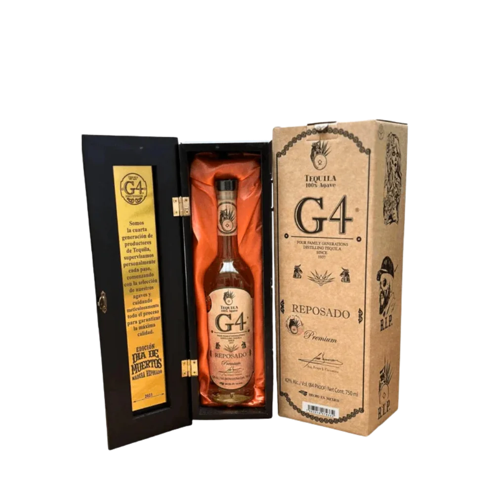 G4 Reposado de Madera Dia de Muertos Edition Tequila with Gift Box — Portage Liquors