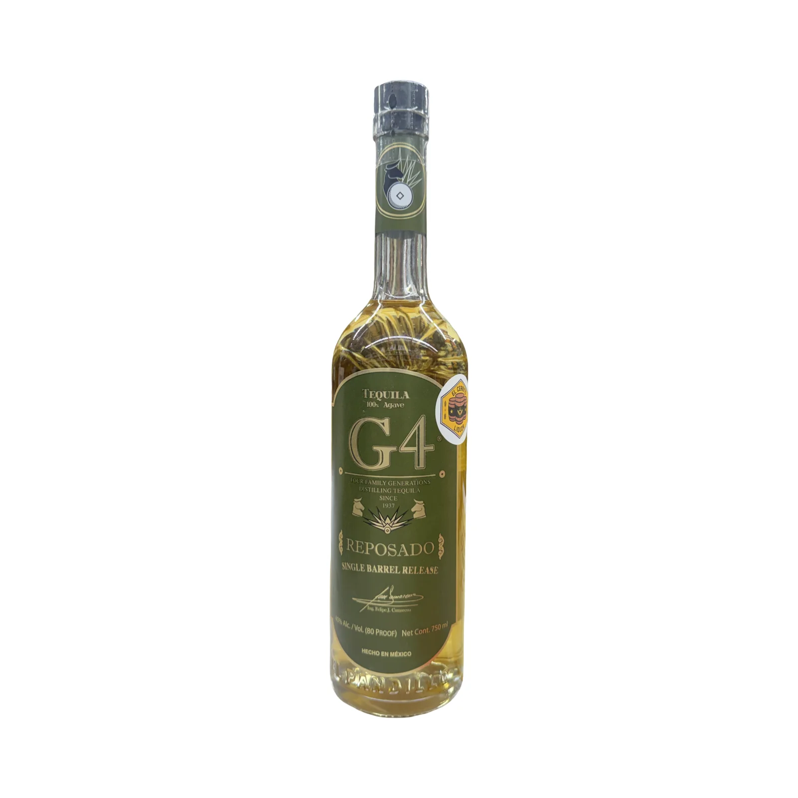 G4 Single Barrel Portage Liquors Store Pick Aged In Bourbon Oak Reposado Tequila 750ml — G4