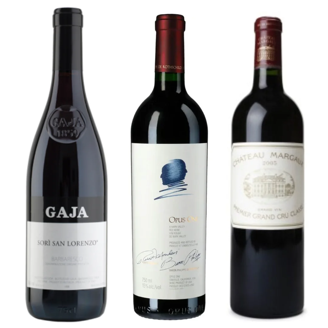 Gaja Sori San Lorenzo, Opus One & Chateau Margaux Margaux 2005 Value Bundle 750mL — Opus One