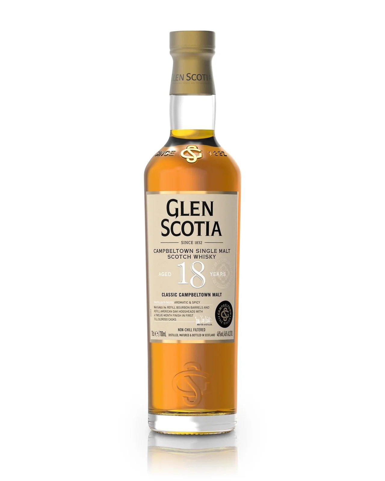 Glen Scotia 18 Year Old Single Malt Scotch Whisky 700ml — Glen Scotia