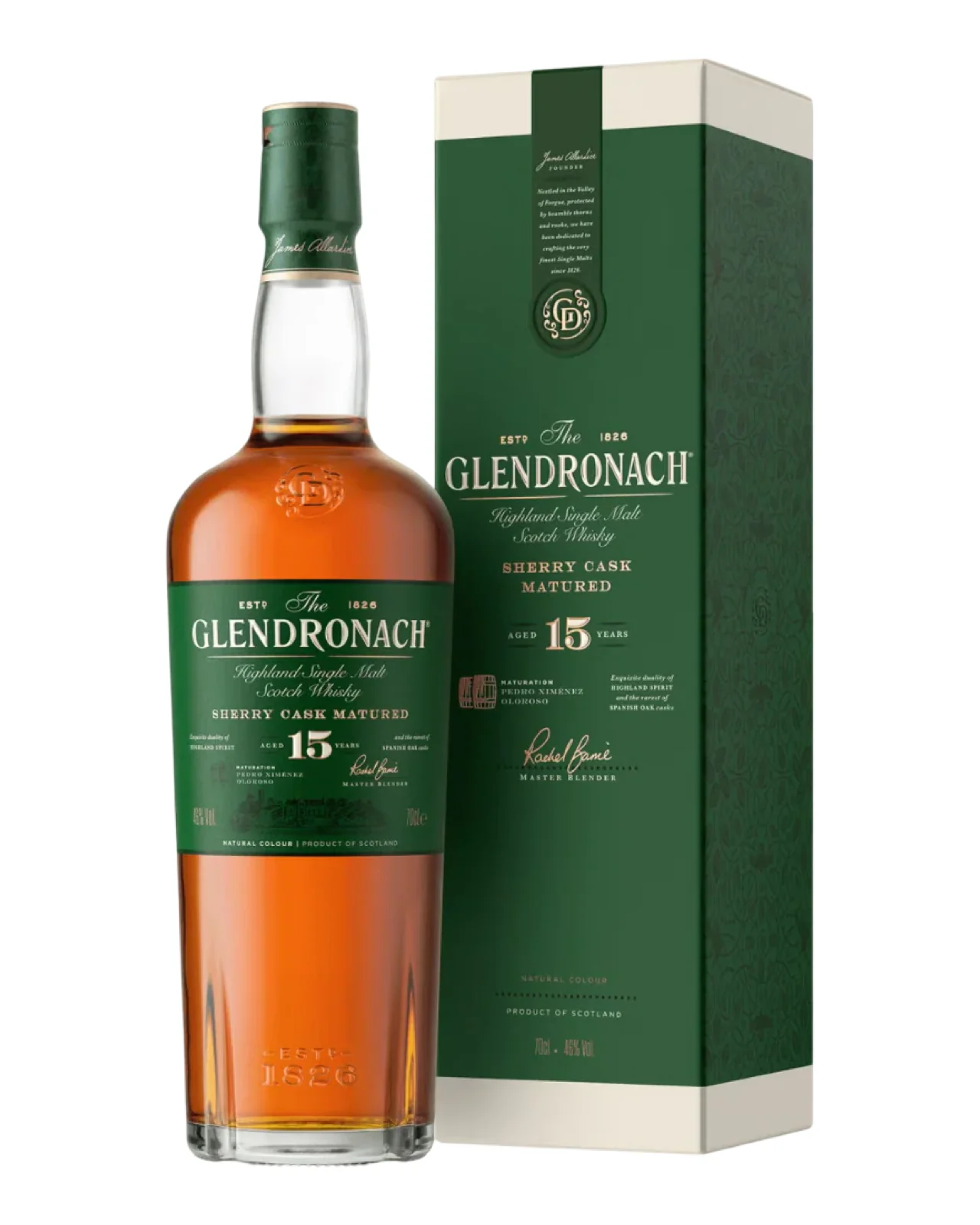 Glendronach 15 Year Old Single Malt Scotch Whisky 700ml — Glendronach