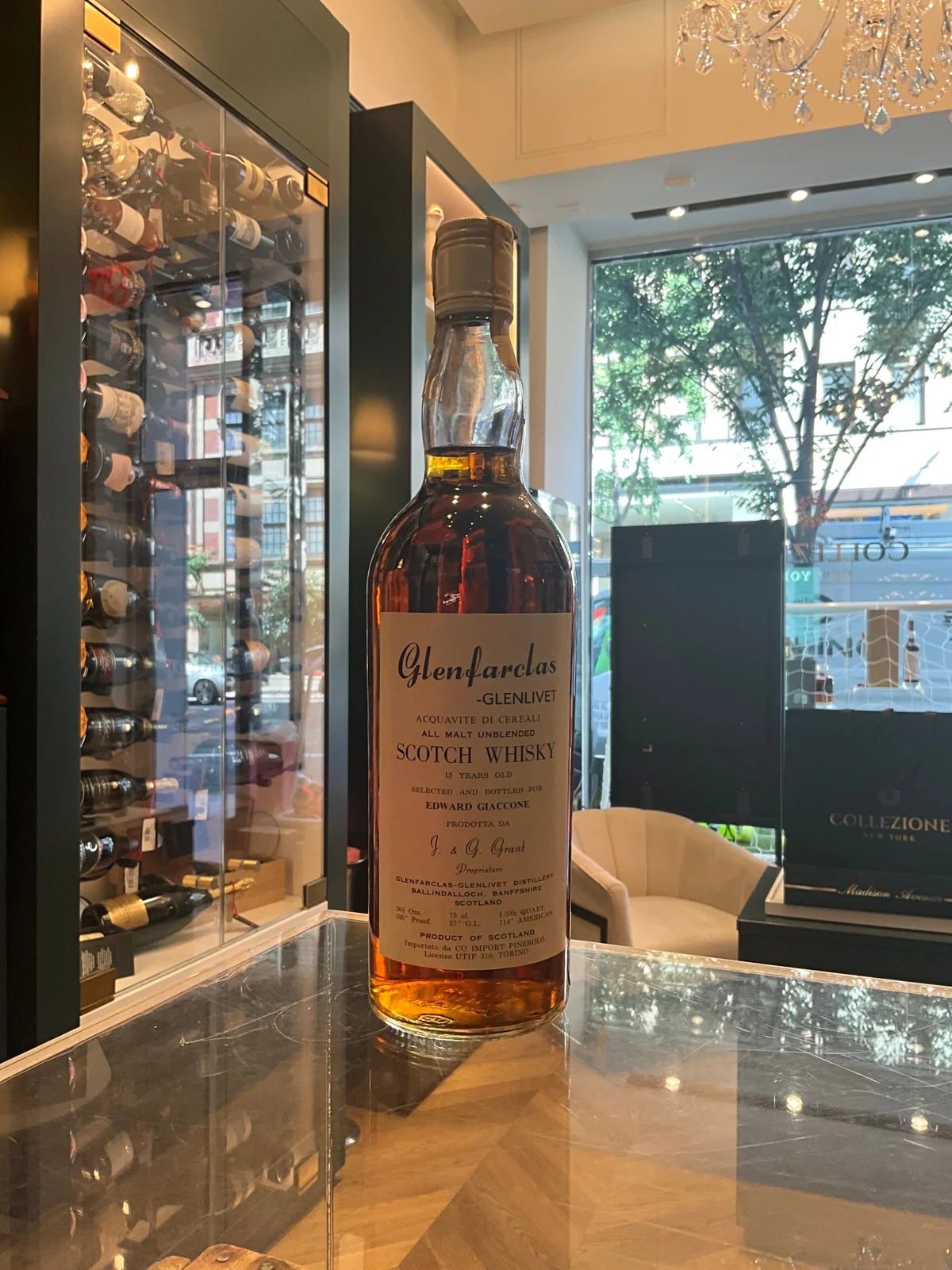 Glenfarclas 15yo 1970s Edward Giaccone 75cl 57%abv — Glenfarclas