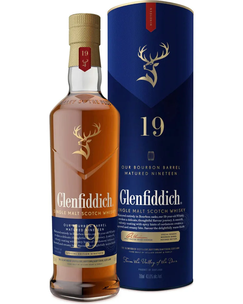 Glenfiddich 19 Year Old Bourbon Cask Single Malt Scotch Whiskey 750ml — Glenfiddich