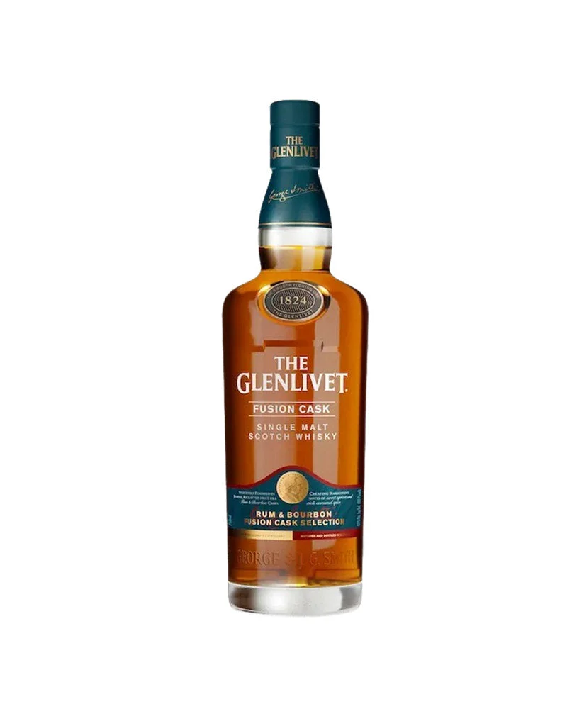 Glenlivet Fusion Cask Rum & Bourbon Cask Selection Single Malt Scotch Whisky 750ml — Glenlivet
