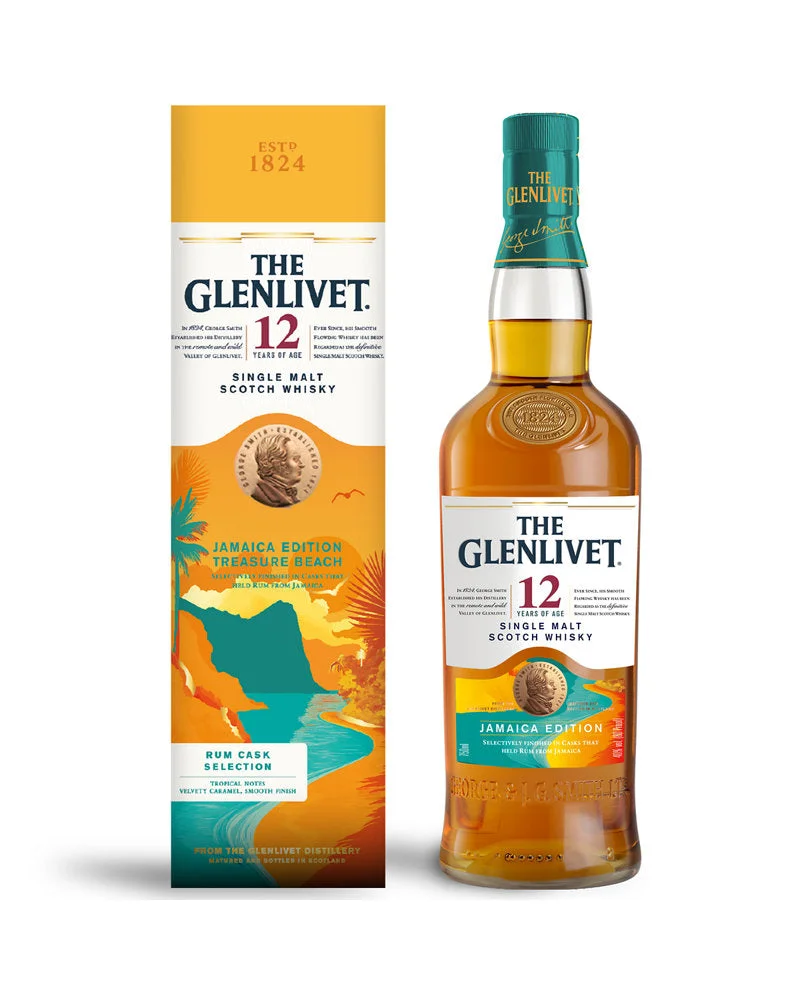 Glenlivet Jamaica Edition Teasure Beach Rum Cask 12 Year Old Single Malt Scotch Whisky 750ml — Glenlivet