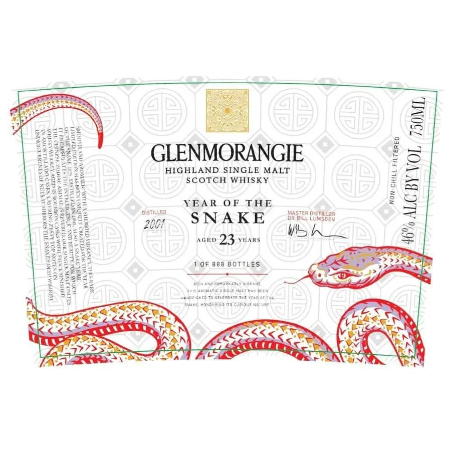 Glenmorangie Year of The Snake 23 Year Old Single Malt Scotch Whisky 750ml — Glenmorangie