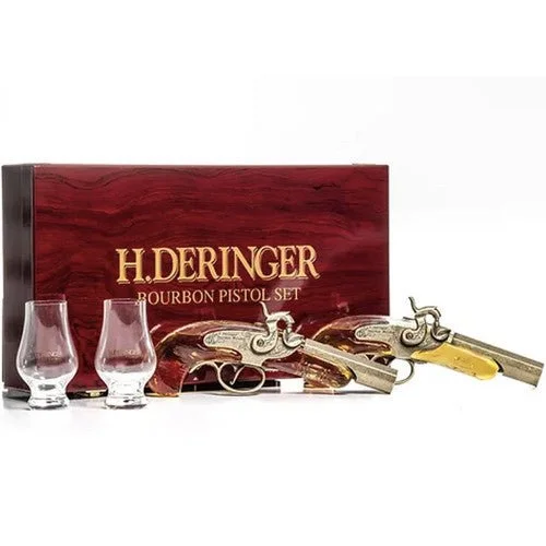 H. Deringer Bourbon Whiskey Pistol Set (200 mL x 2) — H. Deringer