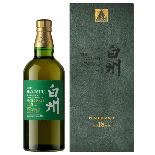 Hakushu 100th Anniversary Edition 18 Year Old Peated Single Malt Whisky — Suntory