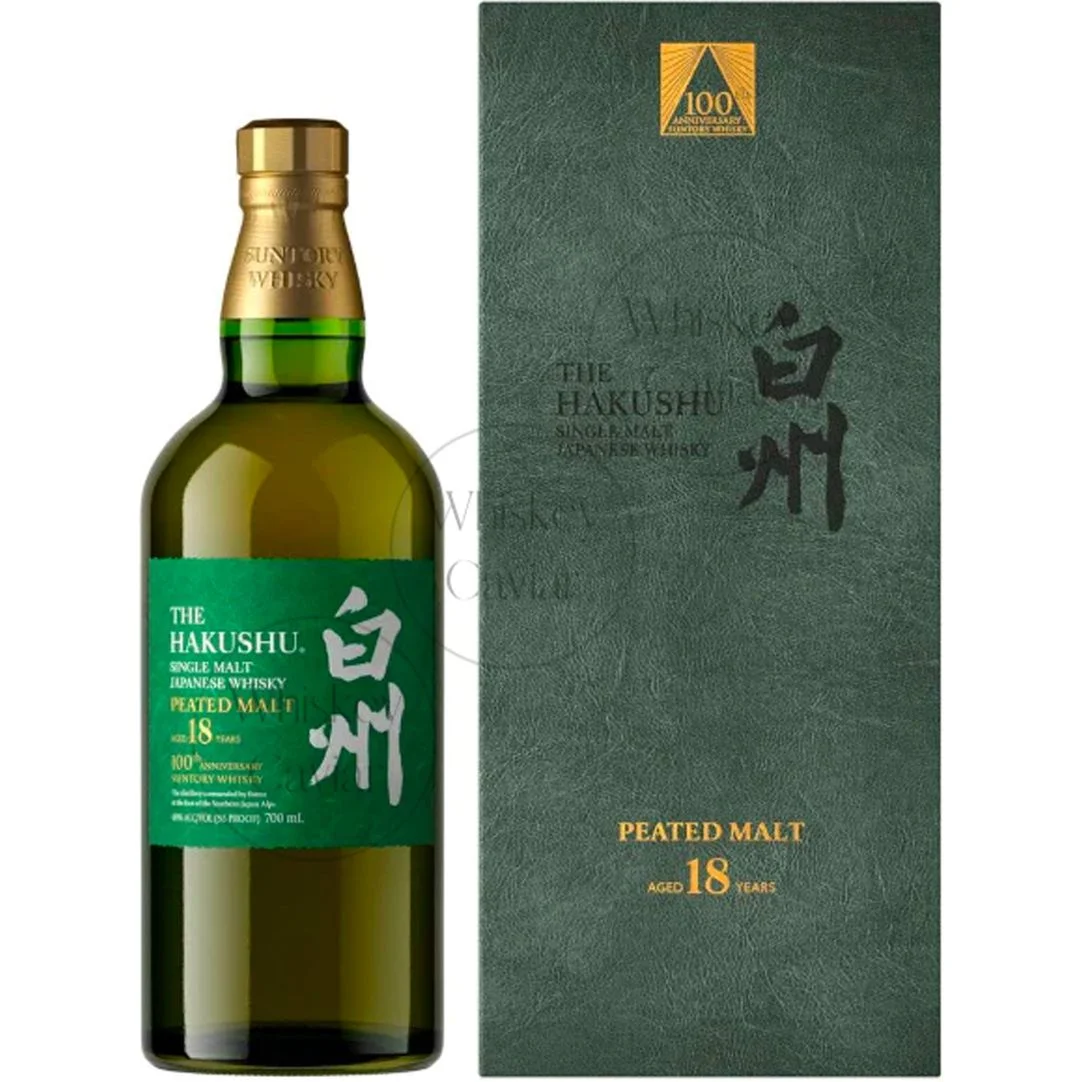 Hakushu 18 Years Peated Malt 100th Anniversary Japanese Whisky 700 mL — Hakushu