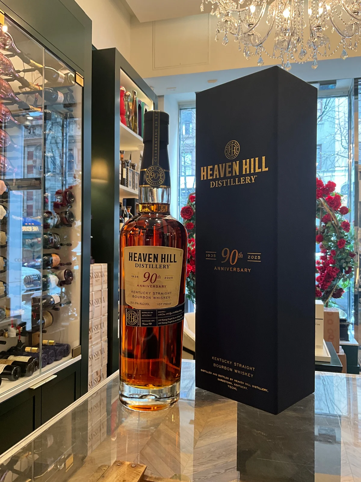 Heaven Hill 90th Anniversary 9yo Kentucky Straight Bourbon Whiskey 750m 107 Proof — heaven hill