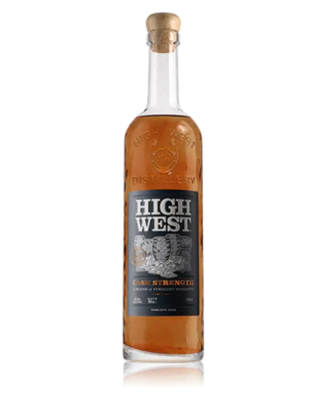 High West Cask Strength Blended Straight Bourbon & Rye Whiskey 750ml — High West
