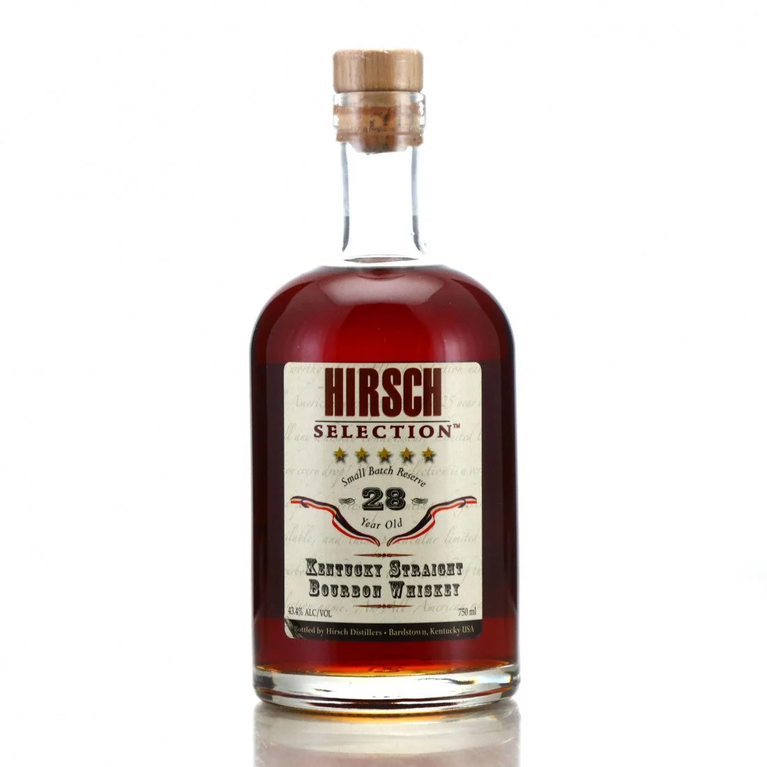 Hirsch 28 Year Old Selection Small Batch Reserve Straight Bourbon Whiskey 750ml — A.H. Hirsch
