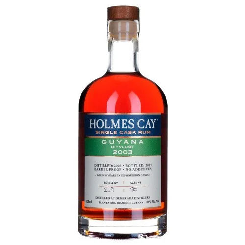 Holmes Cay Guyana Uitvlugt 2003 Single Cask Rum — Holmes
