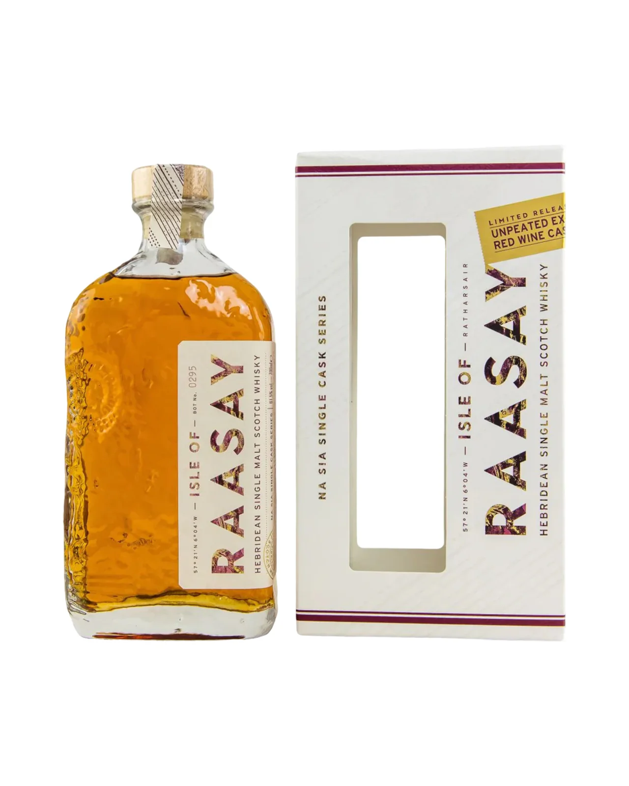 Isle of Raasay Na Sia Unpeated Ex-Bordeaux Single Cask 122.8 Proof Single Malt Scotch Whisky 700ml — Isle of Raasay