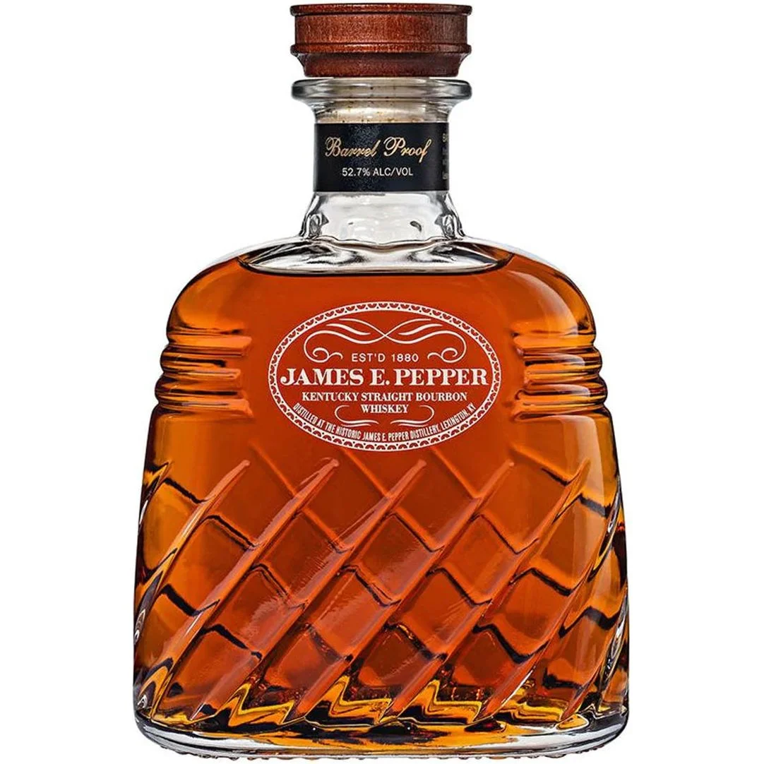 James E. Pepper Decanter Barrel Proof Bourbon Whiskey 750 mL — James E. Pepper
