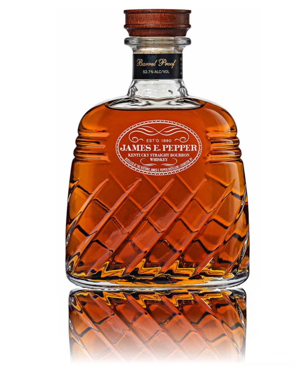 James E.Pepper Decanter Barrel Proof Straight Bourbon Whiskey — James E. Pepper