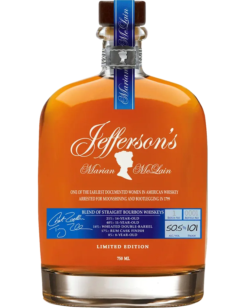 Jefferson's Marian McLain Limited Edition Straight Bourbon Whiskey 750ml — Jefferson's