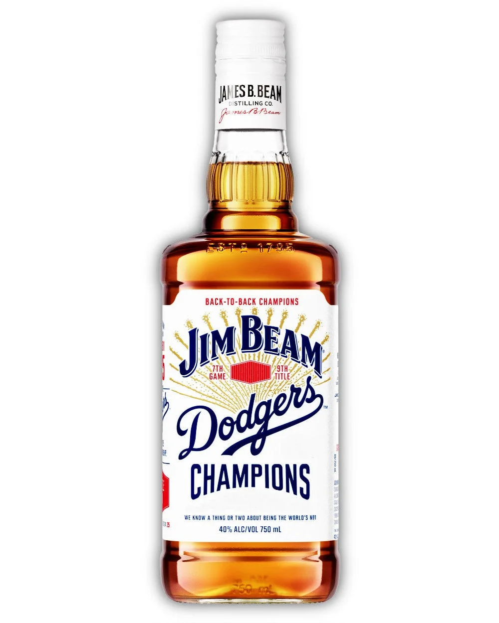 Jim Beam L.A. Dodgers Kentucky Straight Bourbon Whiskey 750ml — Jim Beam