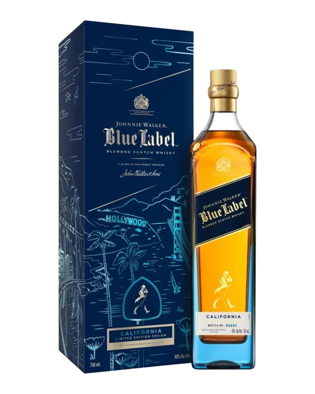 Johnnie Walker Blue Label California Limited Edition Design Blended Scotch Whisky — Johnnie Walker
