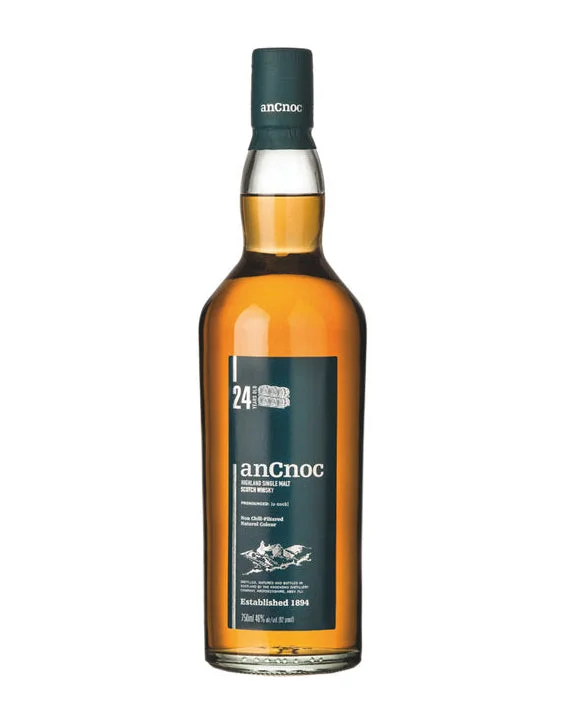 Knockdhu anCnoc 24 Year Old Single Malt Scotch Whisky 750ml — Ancnoc