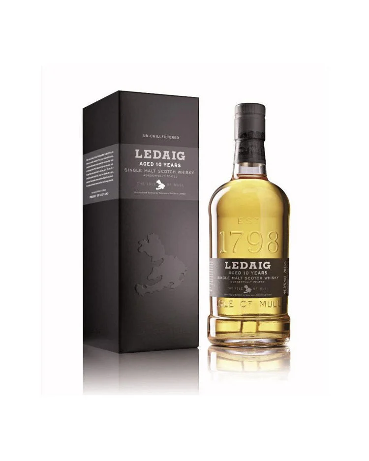 Ledaig 10 Year Old Single Malt Scotch Whisky 750ml — Tobermory