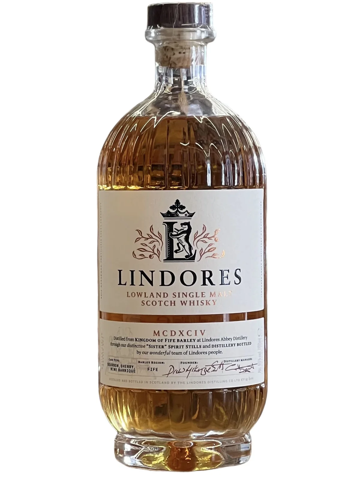 Lindores Abbey Distillery MCDXCIV Single Malt Scotch Whisky 700ml — Lindores Abbey
