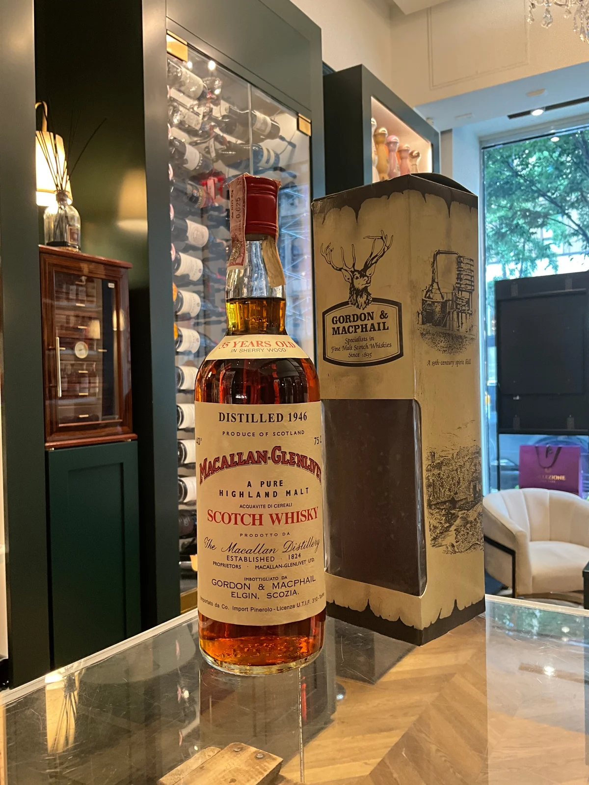 Macallan Glenlivet 1946 35yo Gordon Macphail Pinerolo Import 43%abv 75cl — Macallan Glenlivet