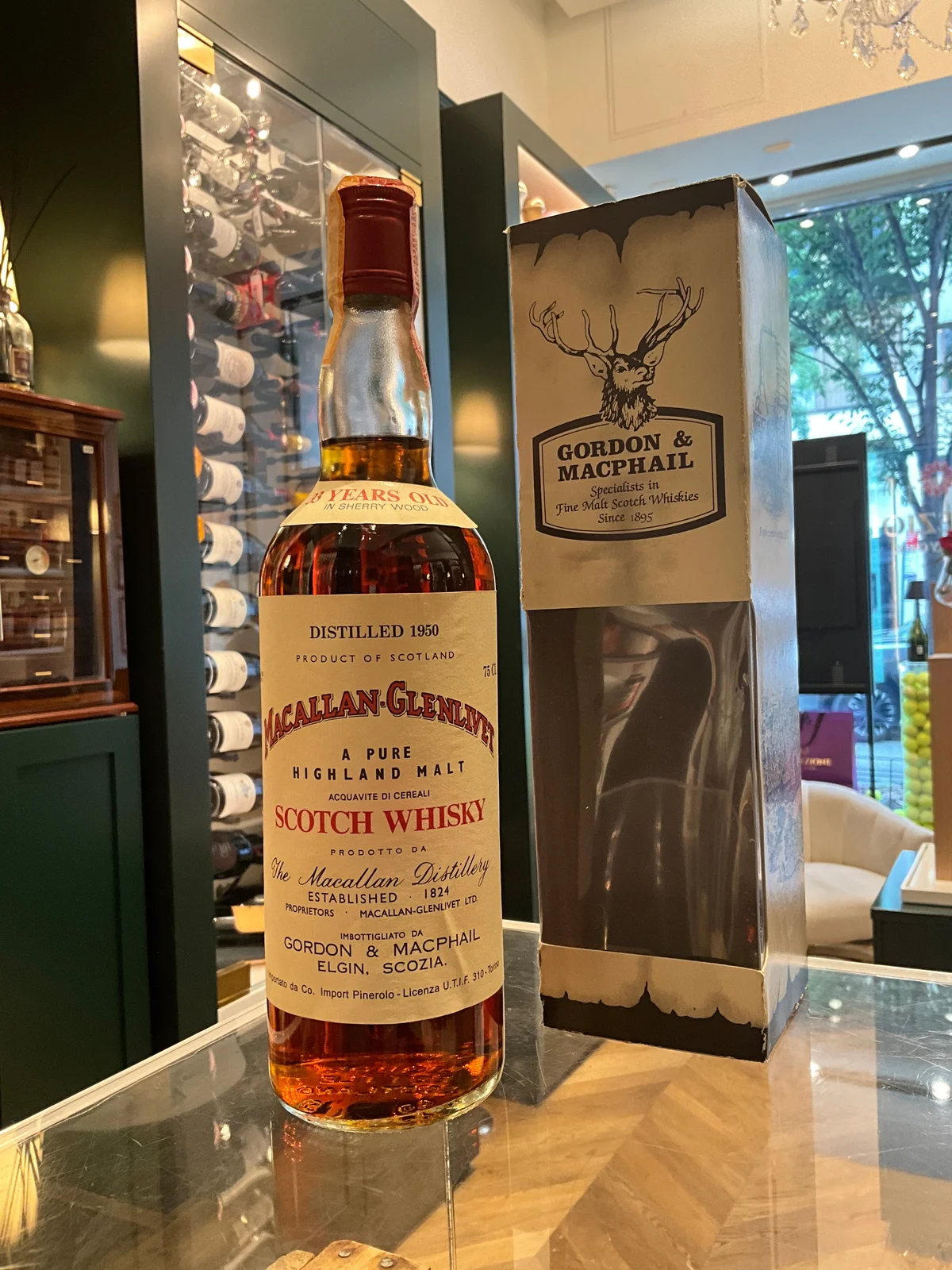 Macallan Glenlivet 1950 33yo Gordon Macphail Pinerolo Import 43%abv 75cl — Macallan Glenlivet