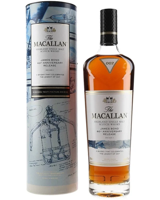 Macallan James Bond 60th Anniversary Decade I Single Malt Scotch Whisky 750ml — Macallan