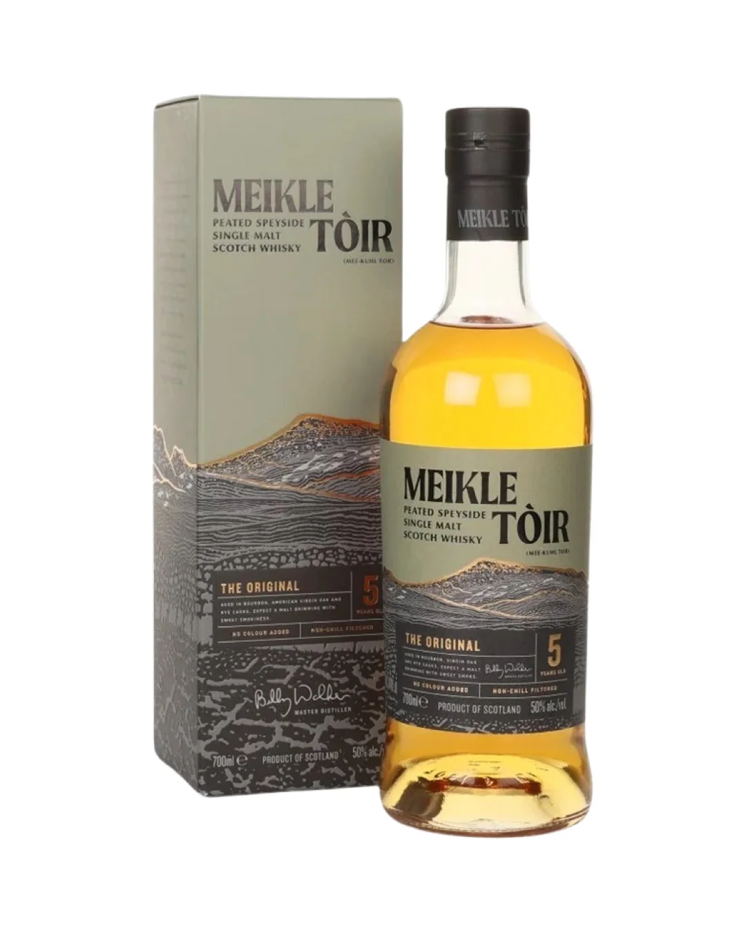 Meikle Toir The Original 5 Year Old Peated Single Malt Scotch Whisky 700ml — Meikle Toir