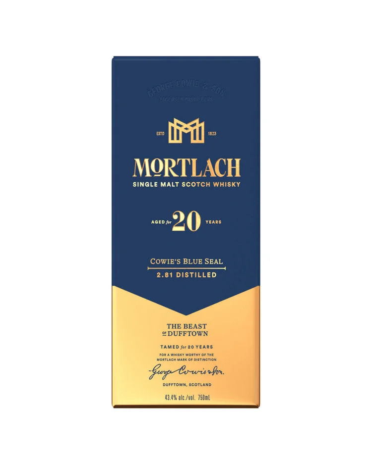 Mortlach Cowie's Blue Seal 20 Year Old Single Malt Scotch Whisky 750ml — Mortlach