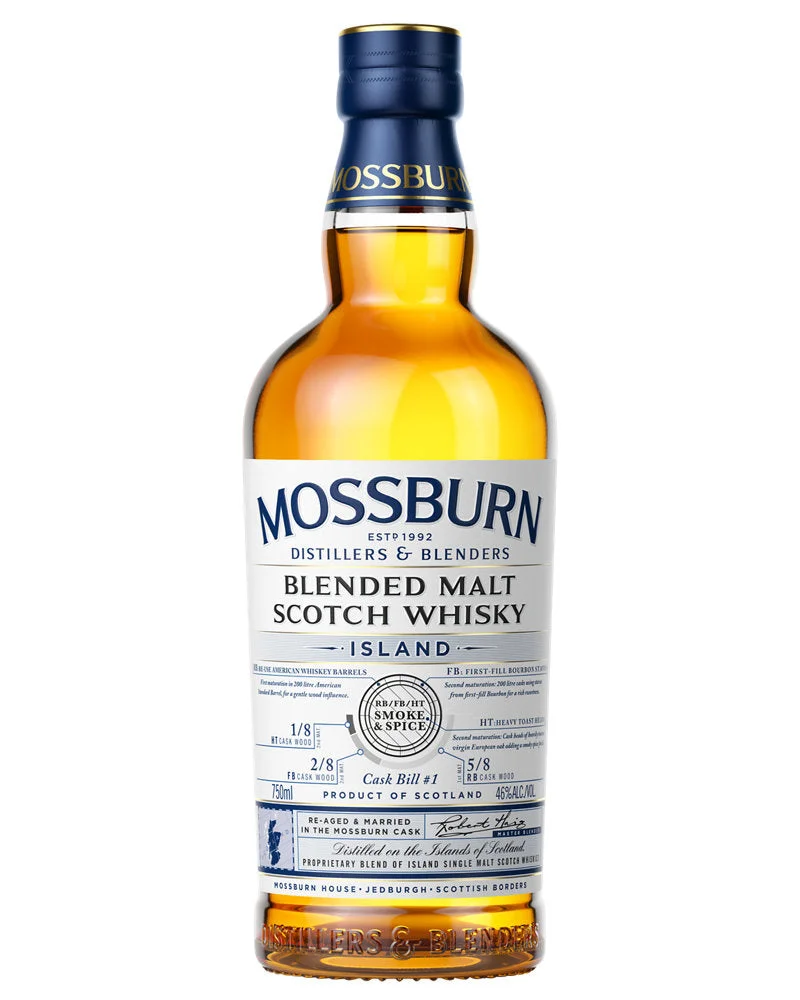 Mossburn Island Cask Bill Smoke & Spice Blended Malt Scotch Whisky 750ml — Mossburn