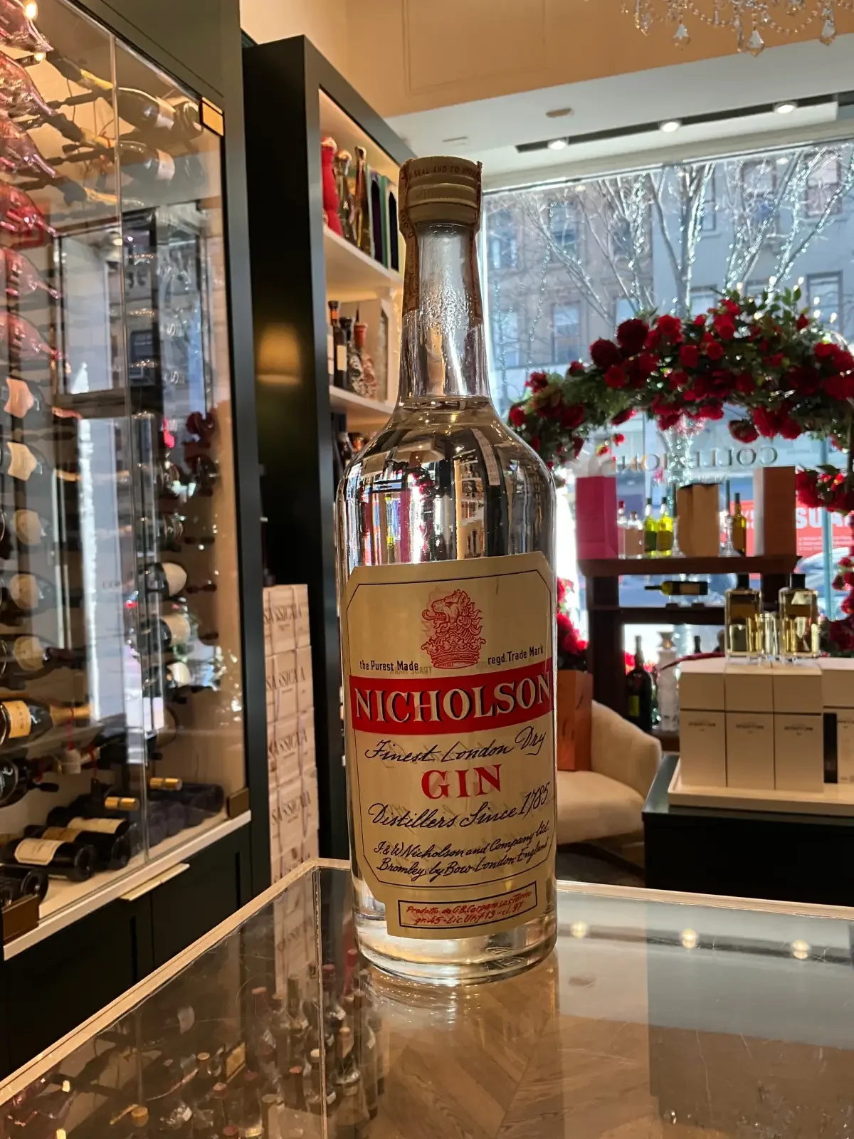 Nicholson London Dry Gin 1970s 97cl 45%abv — Nicholson