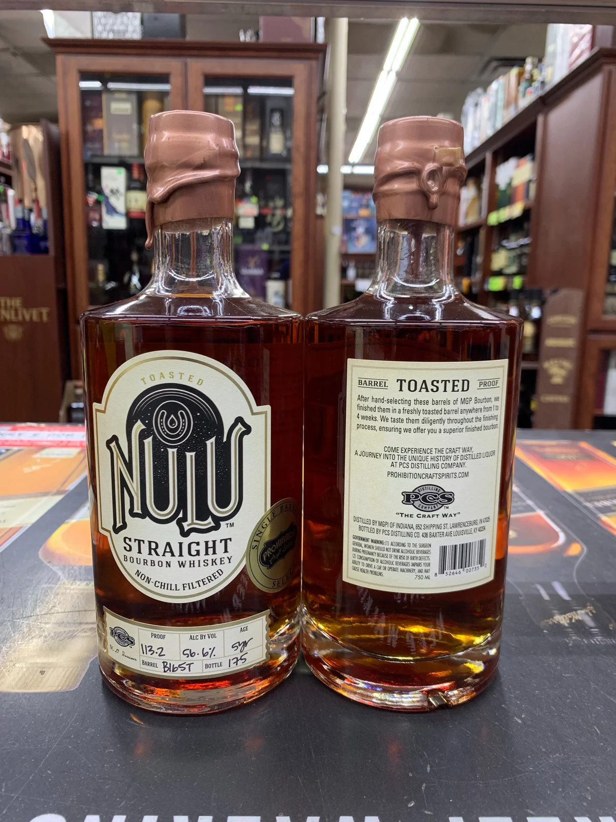 Nulu Toasted Single Barrel Straight Bourbon Whiskey 750ml — Nulu