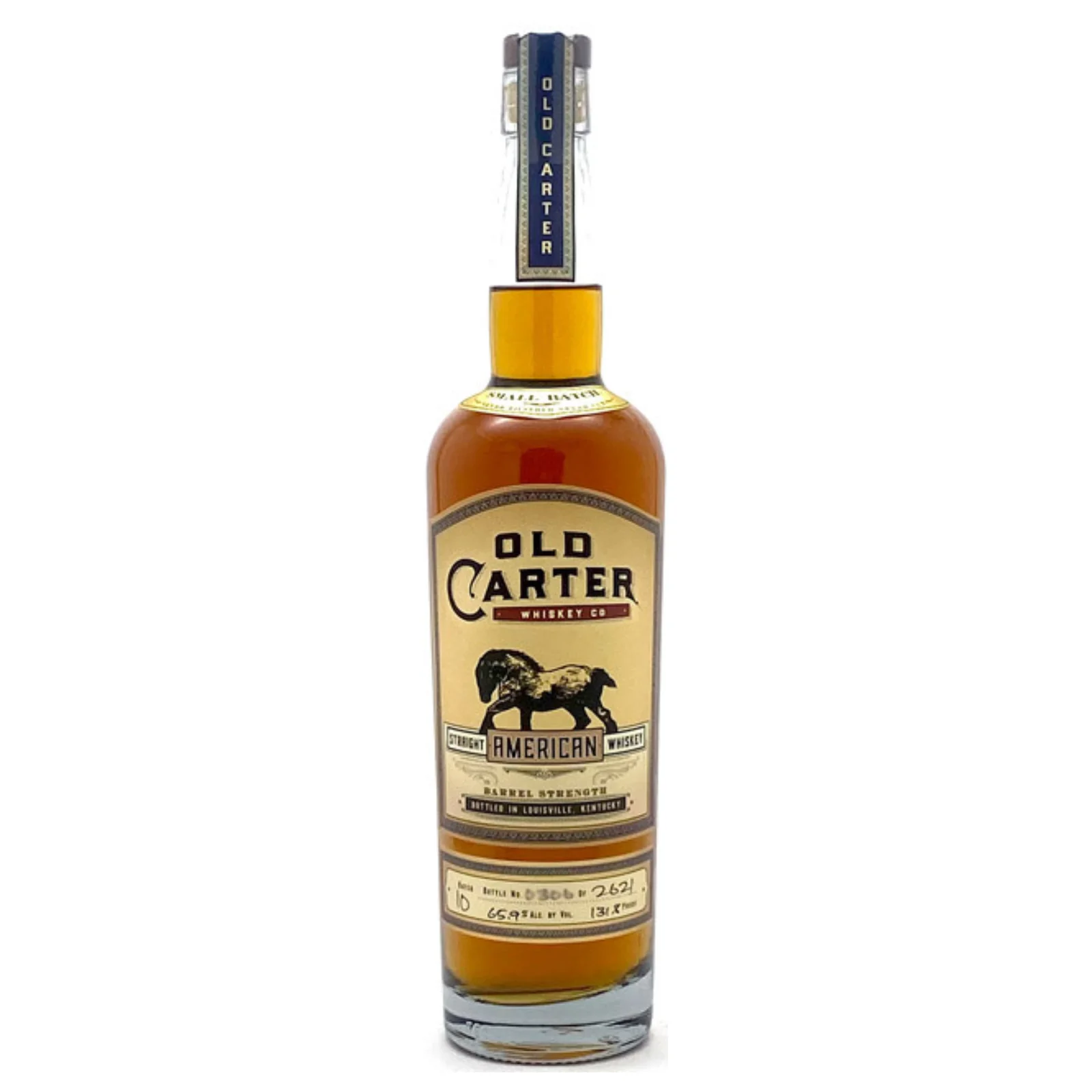 Old Carter Straight American Whiskey Barrel Strength Batch #10 750mL — Old Carter