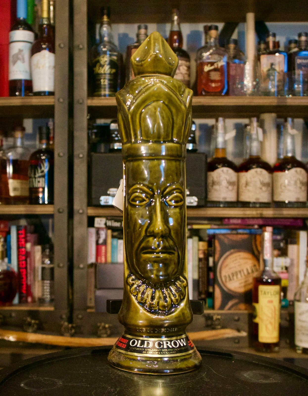 Old Crow Chessmen Dark King 86 Proof (1969) 4/5 Quart — Old Crow