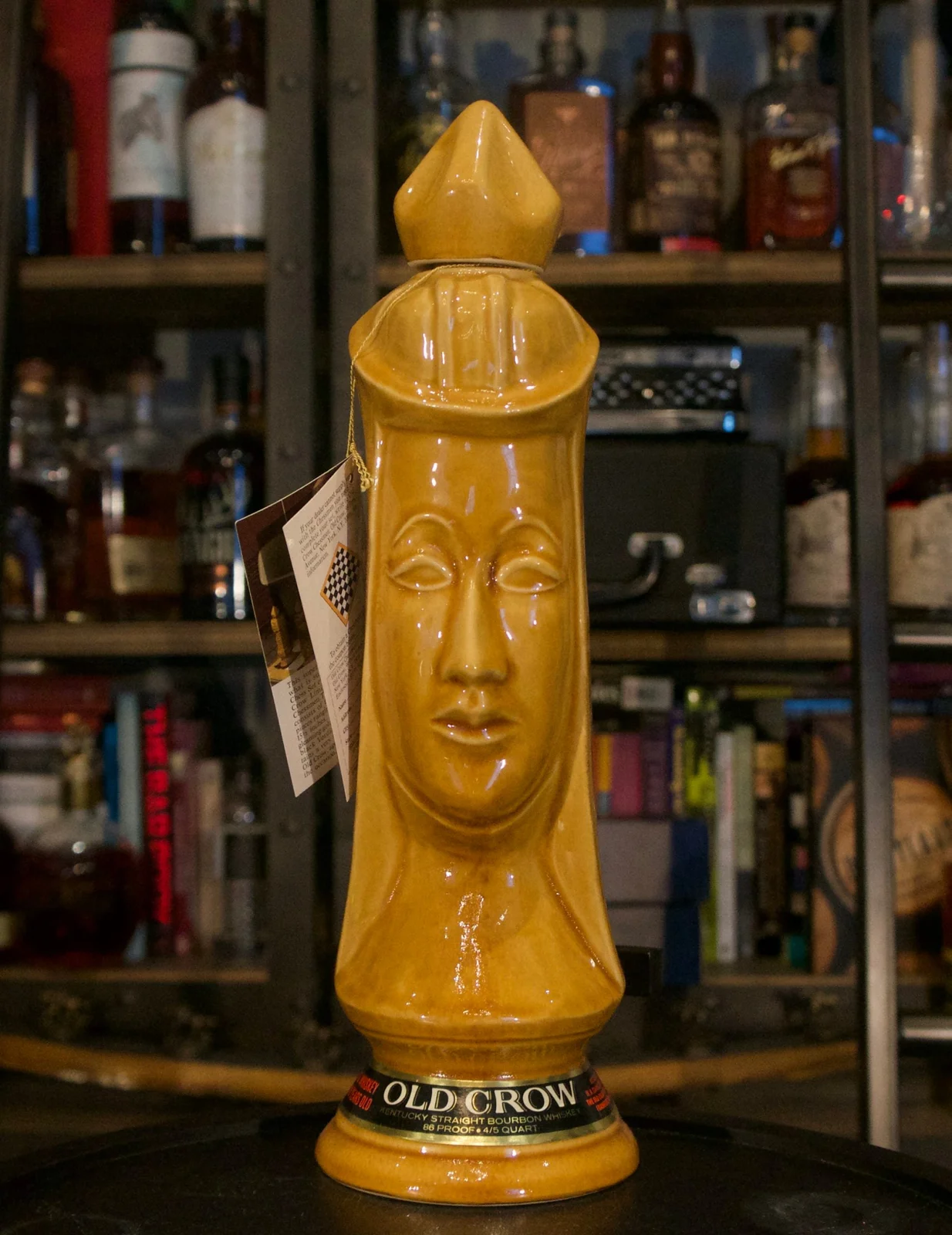 Old Crow Chessmen Light Queen 86 Proof (1969) 4/5 Quart — Old Crow