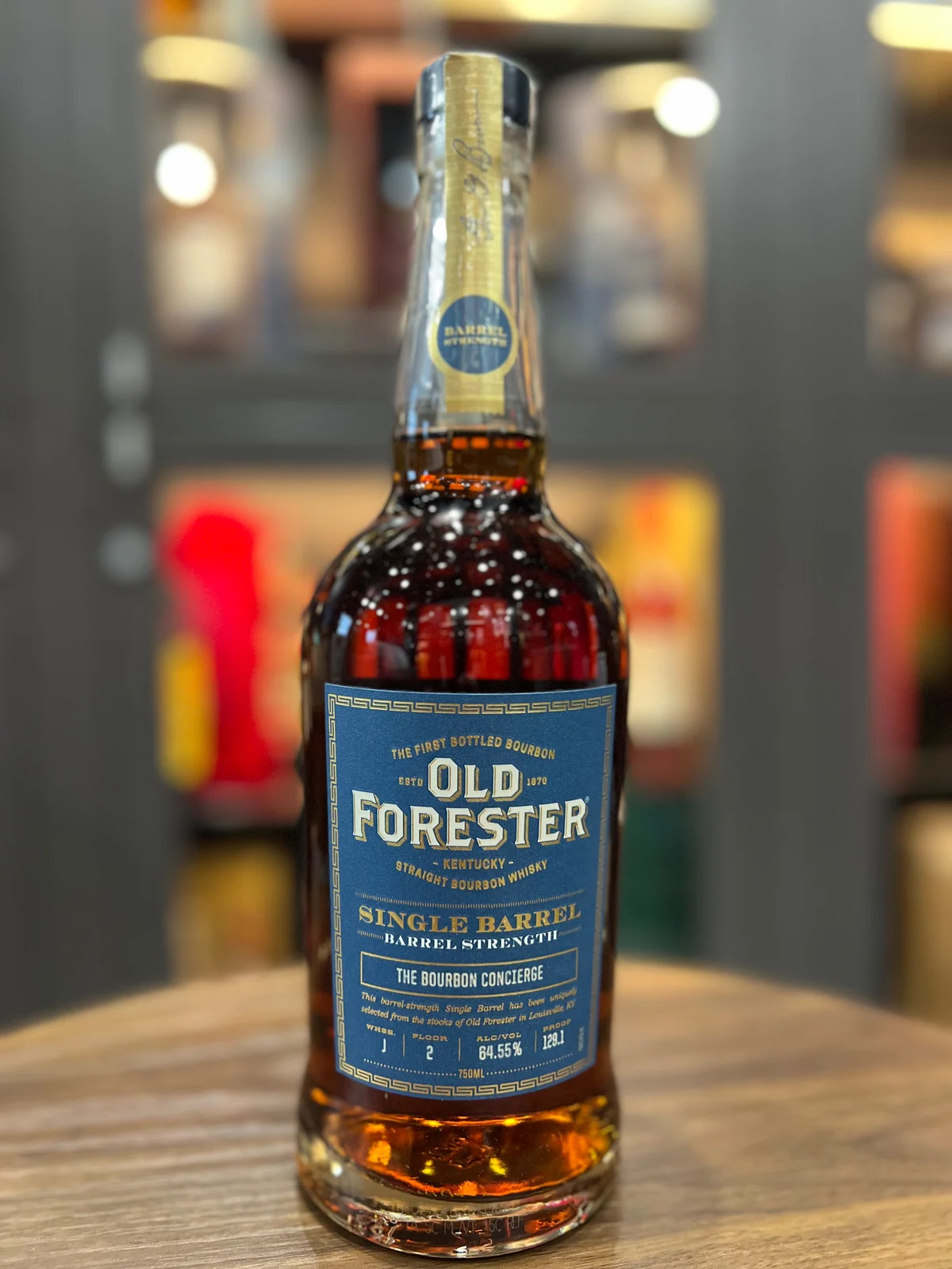 Old Forester Single Barrel Barrel Strength Bourbon Portage Liquors Single Barrel Selecton — Old Forester